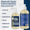 Dr. Eddie’s Dermal Defense sensitive skin body wash enriched with natural ingredients like oatmeal, aloe vera, and licorice root to hydrate, soothe, and nourish dry, irritated skin