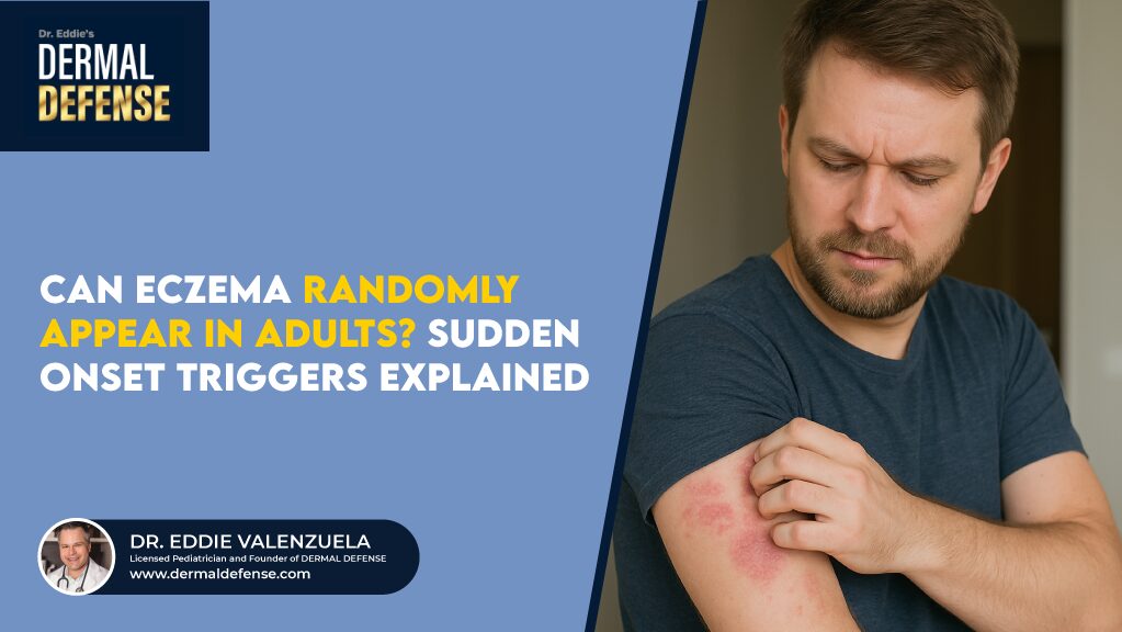 Yes, Even though eczema is believed to be a skin condition that usually affects children under the age of 5, it can affect anyone at any age.