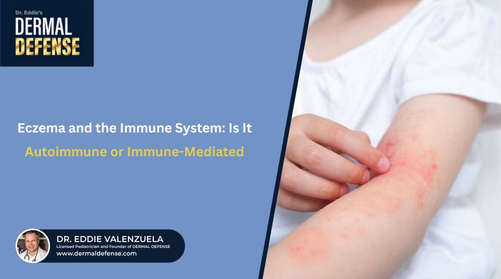 In short, eczema is not caused by a weak immune system, and it is not an autoimmune disease. Instead, it involves a combination of skin barrier dysfunction and immune overreaction to environmental triggers.